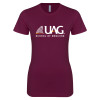 Thumbnail image for  Next Level Womens Maroon Boyfriend Tee