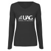 Thumbnail image for  Womens Dark Heather Long Sleeve V Neck Tee 