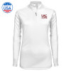 Thumbnail image for  Syntrel Womens White Interlock 1/4 Zip