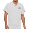Thumbnail image for  Unisex White WW Originals V Neck Scrub Top