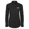 Thumbnail image for  Womens Black Twill Button Down Long Sleeve 