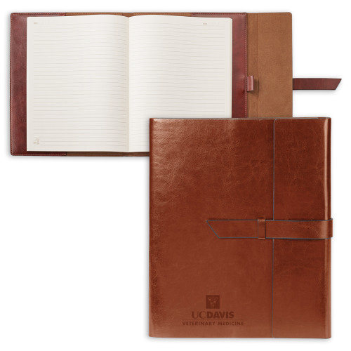  Fabrizio Brown Portfolio w/Loop Closure - Veterinary Medicine Engraved