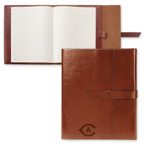 Fabrizio Brown Portfolio w/Loop Closure - Secondary Athletics Mark Engraved
