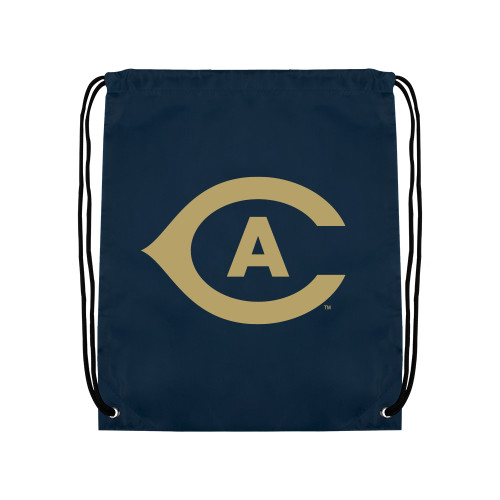  Navy Drawstring Backpack - Secondary Athletics Mark