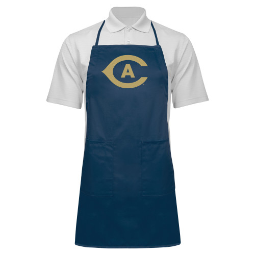  Full Length Navy Apron - Secondary Athletics Mark