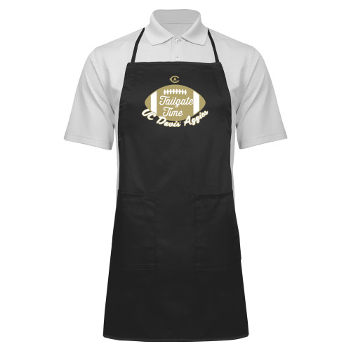  Full Length Black Apron - UC Davis Aggies Football Tailgate Time