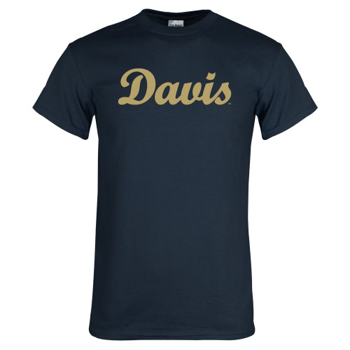  Navy T Shirt - Script Davis