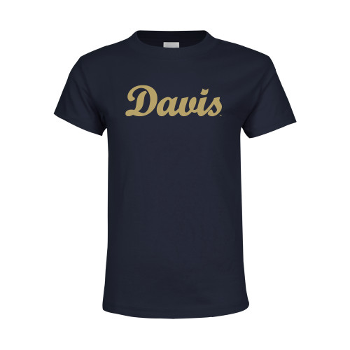  Youth Navy T Shirt - Script Davis