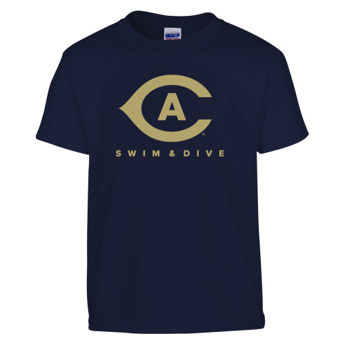  Youth Navy T Shirt - Swim and Dive