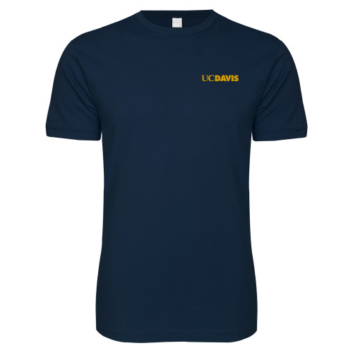  Next Level Navy SoftStyle T Shirt - UC DAVIS