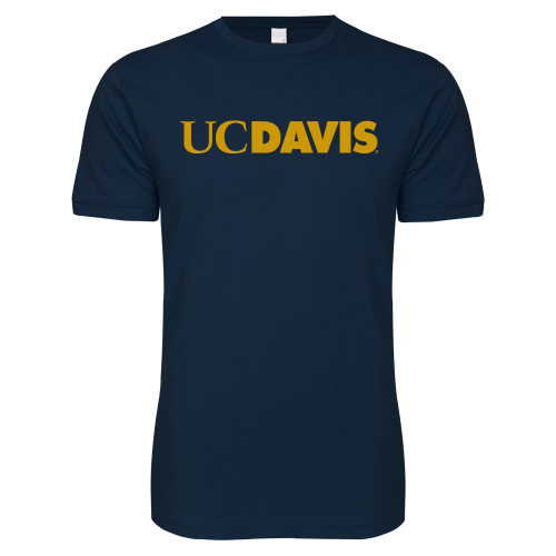  Next Level Navy SoftStyle T Shirt - UC DAVIS