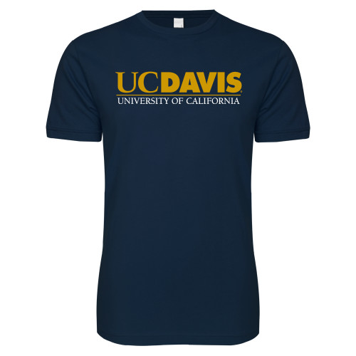  Next Level Navy SoftStyle T Shirt - UC DAVIS U of C