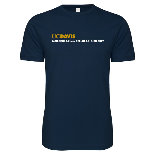  Next Level Navy SoftStyle T Shirt - UC Davis Molecular and Cellular Biology