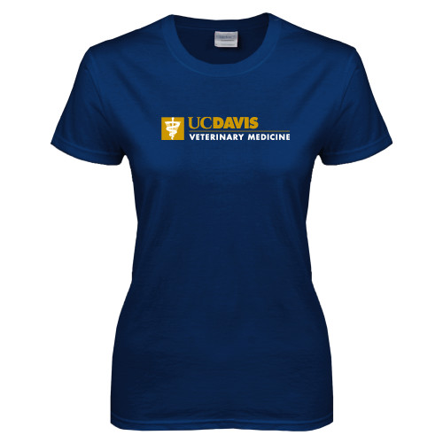  Womens Short Sleeve Navy Tee - Veterinary Medicine