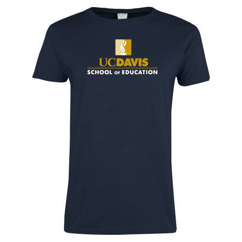  Womens Short Sleeve Navy Tee - School of Education