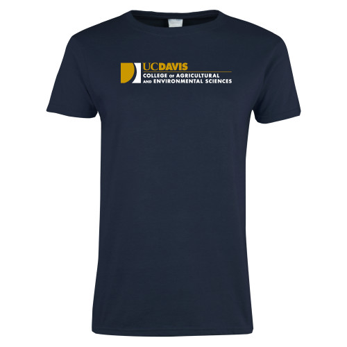  Womens Navy Short Sleeve Tee - College of Agricultural and Environmental Sciences
