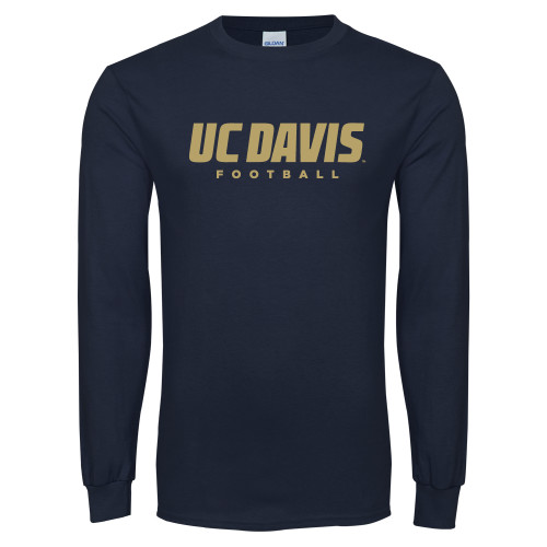  Navy Long Sleeve T-Shirt - Football