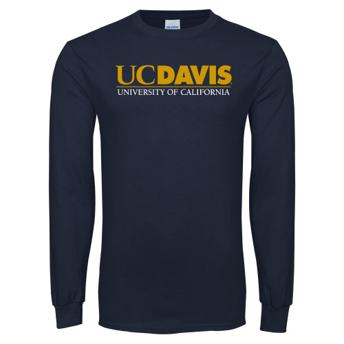  Navy Long Sleeve T-Shirt - UC DAVIS U of C