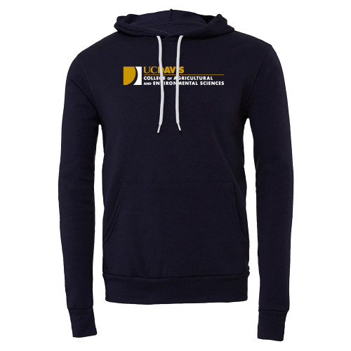  Bella + Canvas Navy Fleece Hood - College of Agricultural and Environmental Sciences