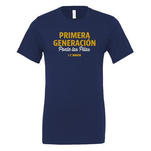  Bella + Canvas Navy Jersey Cotton T Shirt - UC Davis Ponte las Pilas