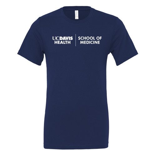  Bella + Canvas Navy Jersey Cotton T Shirt - School of Medicine