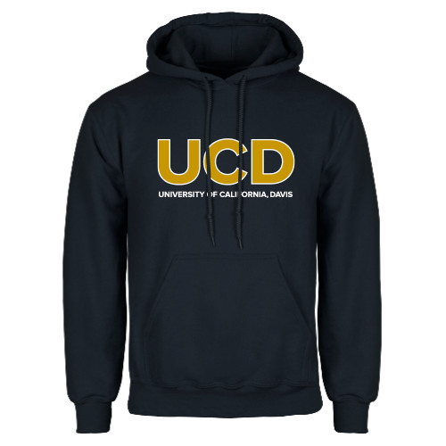  Navy Fleece Hoodie - UCD Mark with School Name