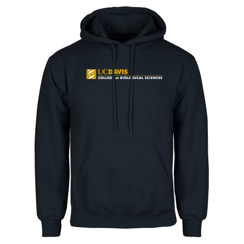  Navy Fleece Hoodie - UC Davis College of Biological Sciences Flat