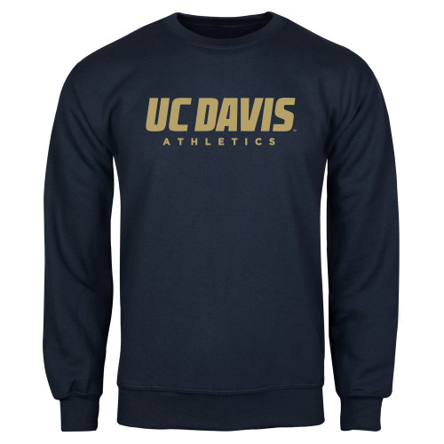  Navy Fleece Crew - Primary Athletics Mark