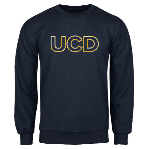  Navy Fleece Crew - UCD Mark