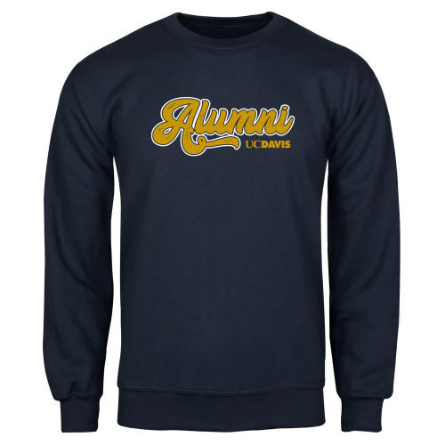  Navy Fleece Crew - UC Davis Alumni Vintage Script