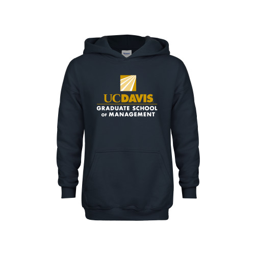  Youth Navy Fleece Hoodie - Graduate School of Management Stacked