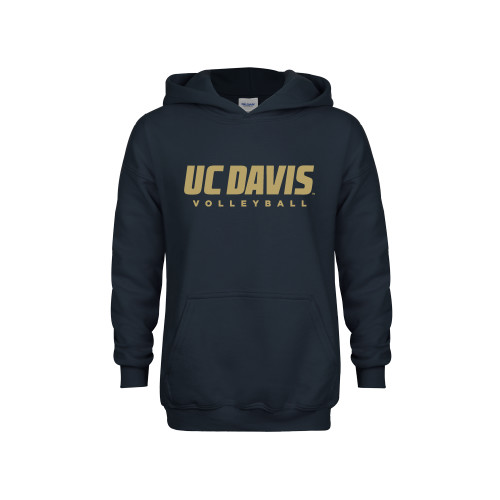  Youth Navy Fleece Hoodie - Volleyball