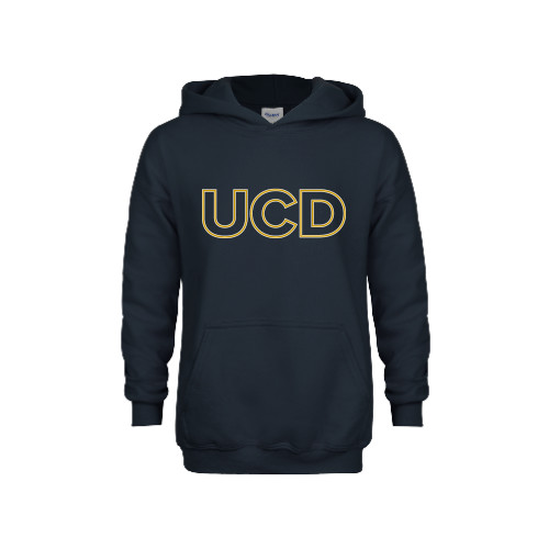  Youth Navy Fleece Hoodie - UCD Mark
