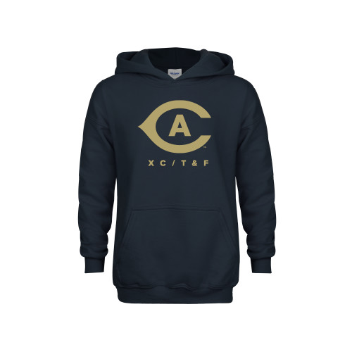  Youth Navy Fleece Hoodie - Cross Country Track and Field