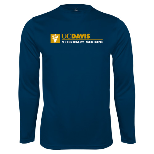  Navy Performance Long Sleeve Shirt - Veterinary Medicine