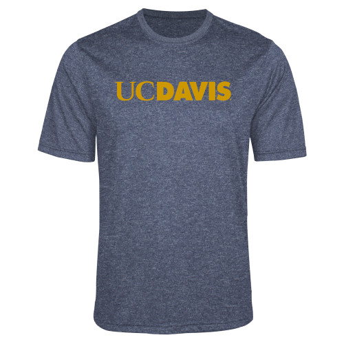  Navy Heather Performance Contender Tee - UC DAVIS