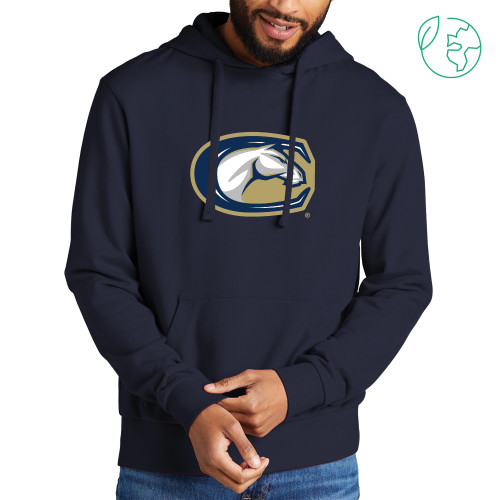  Allmade Navy Organic French Terry Pullover Hoodie - C Horse Mark