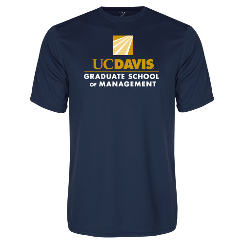  Navy Performance Tee - Graduate School of Management Stacked