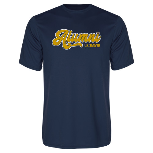  Navy Performance Tee - UC Davis Alumni Vintage Script