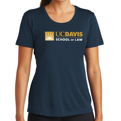  Womens Navy Performance Tee - School of Law