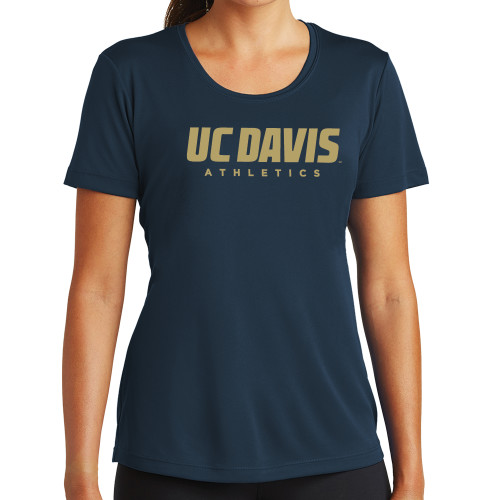  Womens Navy Performance Tee - Primary Athletics Mark