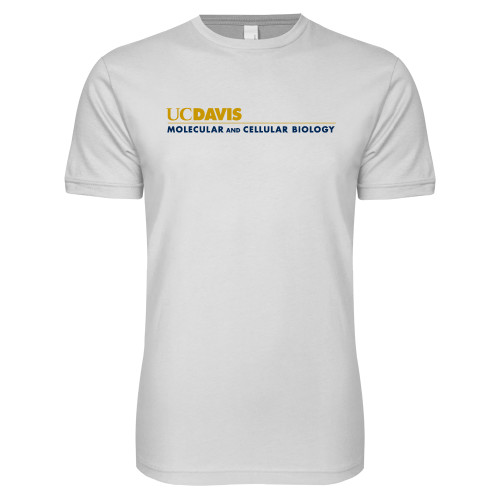  Next Level White SoftStyle T Shirt - UC Davis Molecular and Cellular Biology