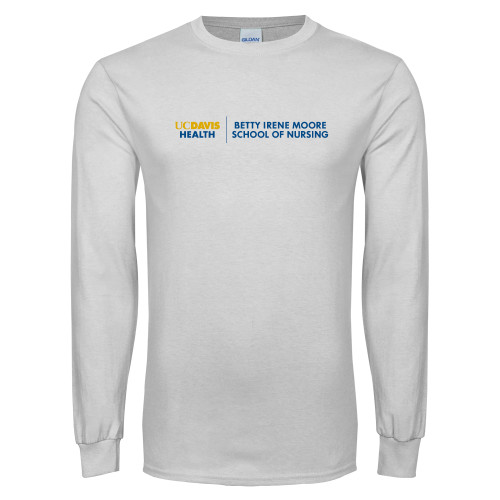  White Long Sleeve T Shirt - Betty Irene Moore School of Nursing