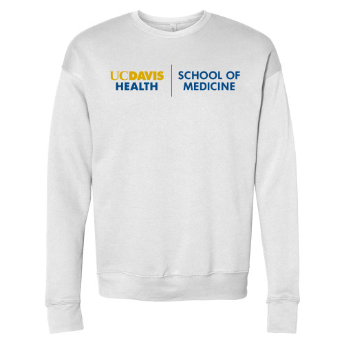  Bella + Canvas White Fleece Crew - School of Medicine