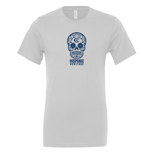  Bella + Canvas White Jersey Cotton T Shirt - UC Davis Hispanic Heritage Skull