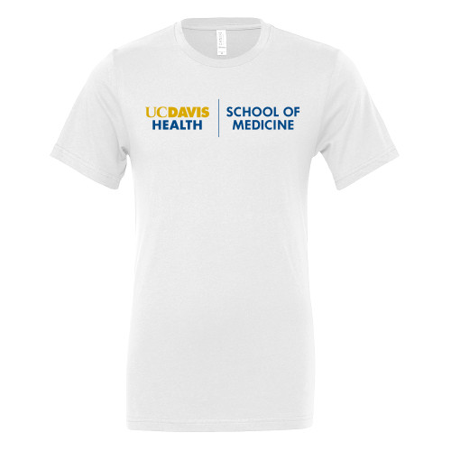  Bella + Canvas White Jersey Cotton T Shirt - School of Medicine