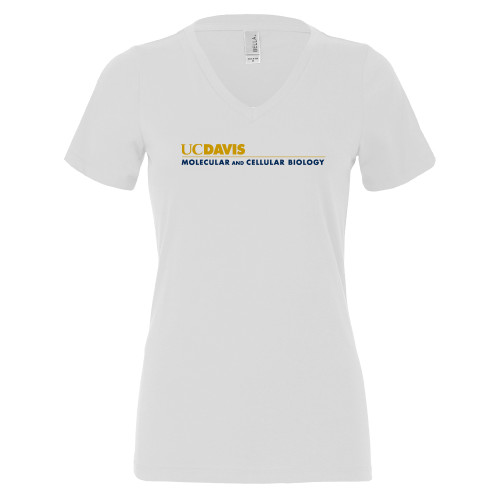 Main Image for  Bella + Canvas Womens White V Neck Cotton T Shirt