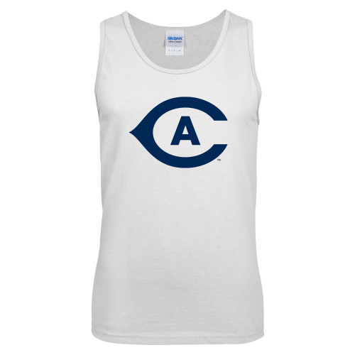  White Tank Top - Secondary Athletics Mark