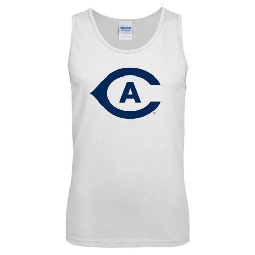  White Tank Top - Secondary Athletics Mark