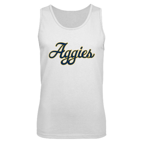  White Tank Top - Aggies Script